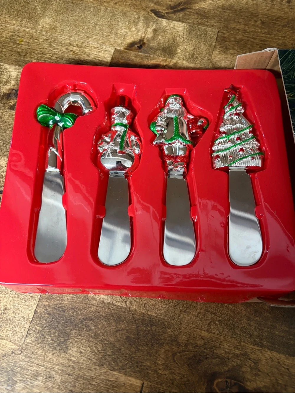 International Silver Company Christmas Spreaders - Holiday Figural Set